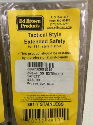 ED BROWN TACTICAL EXTENDED SAFETY 1911 ACADEMY FOR SALE